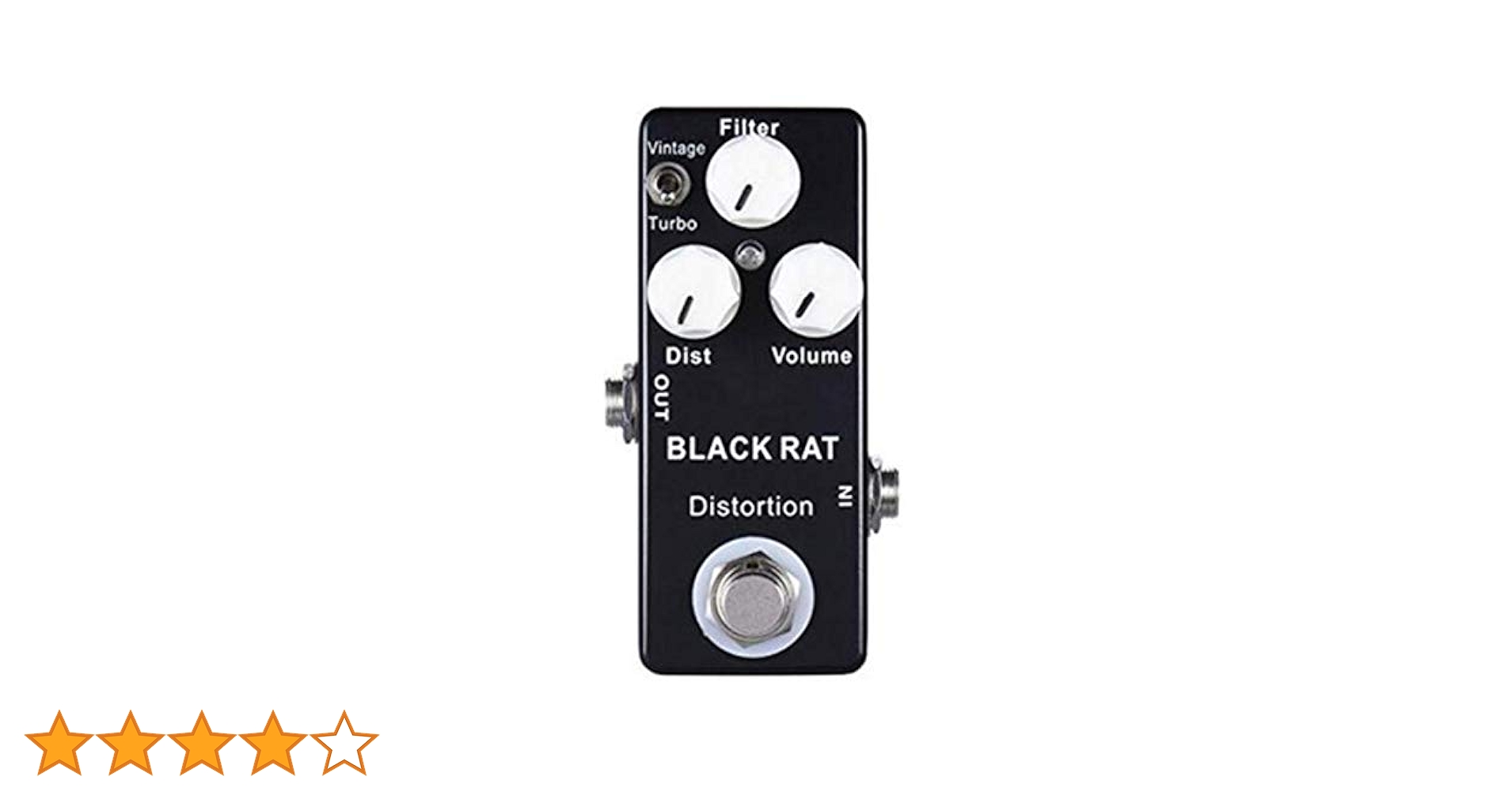 RAT ギターエフェクター ディストーション Amazon | Redstone MOSKY BLACK RAT エフェクター オーバー